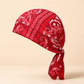 Retro Paisley Tie-Back Headscarf Hat