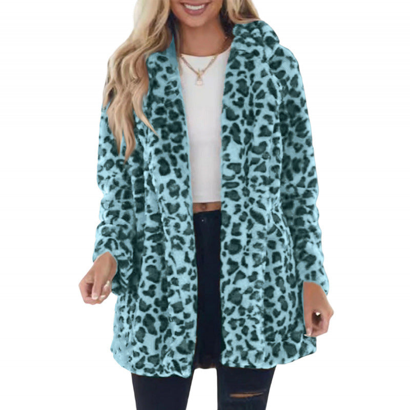 Leopard Faux Fur Coat for Women I ViralFall Winter Outfit