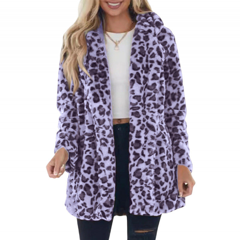 Leopard Faux Fur Coat for Women I ViralFall Winter Outfit